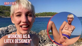 Ersties – Adorable Annika Plays With Herself On A Hot Beach In Croatia